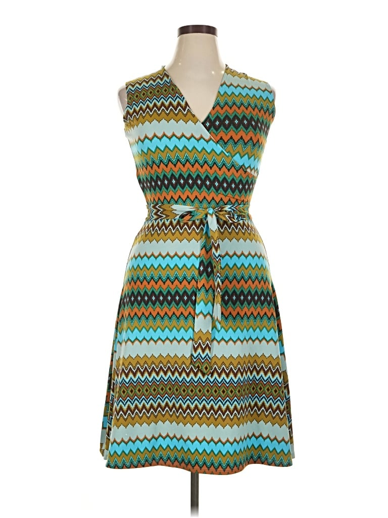 Pre-owned Leota Casual Dress In Teal