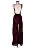 PrettyLittleThing Stripes Burgundy Jumpsuit Size 8 - photo 2