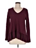 Eri + Ali Burgundy Long Sleeve Top Size M - photo 1