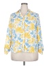 Liz Claiborne 100% Polyester Floral Yellow 3/4 Sleeve Blouse Size XXL (petite) - photo 1