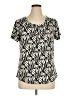 Emily Stacy Ivory Short Sleeve Blouse Size 1X - photo 1