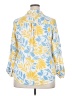 Liz Claiborne 100% Polyester Floral Yellow 3/4 Sleeve Blouse Size XXL (petite) - photo 2