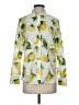 Talbots 100% Cotton Print Yellow Long Sleeve Button-Down Shirt Size S - photo 1