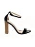 Lulus 100% Polyurethane Black Sandals Size 8 - photo 1