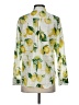 Talbots 100% Cotton Print Yellow Long Sleeve Button-Down Shirt Size S - photo 2