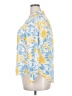 Liz Claiborne 100% Polyester Floral Yellow 3/4 Sleeve Blouse Size XXL (petite) - photo 5