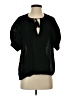 Sundays Black Short Sleeve Blouse Size Sm (1) - photo 1