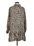 H&M 100% Viscose Silver Long Sleeve Top Size S - photo 1