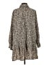 H&M 100% Viscose Silver Long Sleeve Top Size S - photo 2