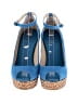 Jimmy Choo Blue Wedges Size EU 39 - photo 2