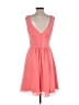JJ's House 100% Polyester Solid Pink Cocktail Dress Size 6 - photo 2