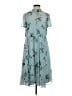 Torrid Floral Teal Casual Dress Size Lg Plus (0) - photo 1