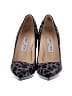 Jimmy Choo 100% Leather Animal Print Black Heels Size EU 38 - photo 2