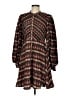 by TiMo 100% Polyester Paisley Brown Casual Dress Size M - photo 1