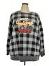 Woman Within Plaid Gray Pullover Sweater Size 22 (1X) - photo 1