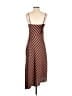 A New Day 100% Polyester Chevron-herringbone Brown Casual Dress Size S - photo 2