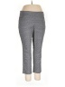 Roz & Ali Chevron-herringbone Gray Active Pants Size 16 - photo 1