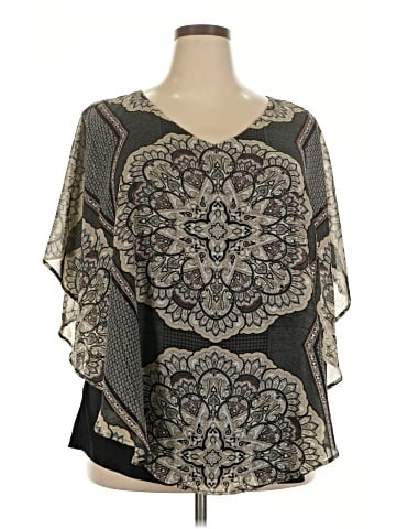 Sara Michelle 3/4 Sleeve Blouse (view 1)