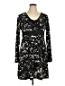 Tek Gear Print Black Casual Dress Size XL - photo 1