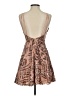 Windsor 100% Polyester Paisley Brown Cocktail Dress Size S - photo 2