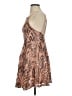 Windsor 100% Polyester Paisley Brown Cocktail Dress Size S - photo 5