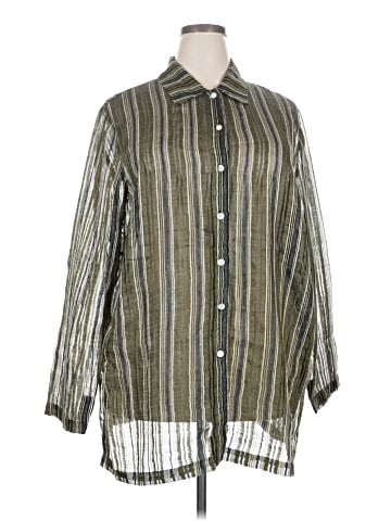 Valerie Stevens 3/4 Sleeve Button-Down Shirt (view 1)