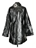 My Anorak 100% Polyester Metallic Black Raincoat Size S - photo 2