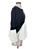 Topshop Color Block Multi Color White 3/4 Sleeve Blouse Size 4 - photo 4