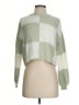 Moon & Madison Checkered-gingham Green Pullover Sweater Size XS - photo 1