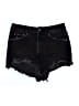 Zara Stars Black Denim Shorts Size 6 - photo 1