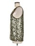 Alice + Olivia 100% Silk Silver Sleeveless Top Size M - photo 5