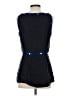 Tory Burch 100% Linen Blue Sleeveless Blouse Size 4 - photo 2