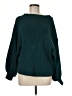 Line & Dot Solid Teal Pullover Sweater Size M - photo 1
