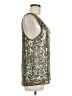Alice + Olivia 100% Silk Silver Sleeveless Top Size M - photo 4