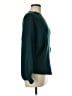 Line & Dot Solid Teal Pullover Sweater Size M - photo 4