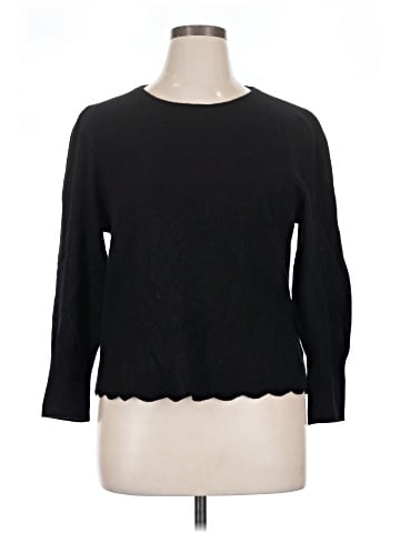 White + Warren Cashmere Pullover Sweater (view 1)