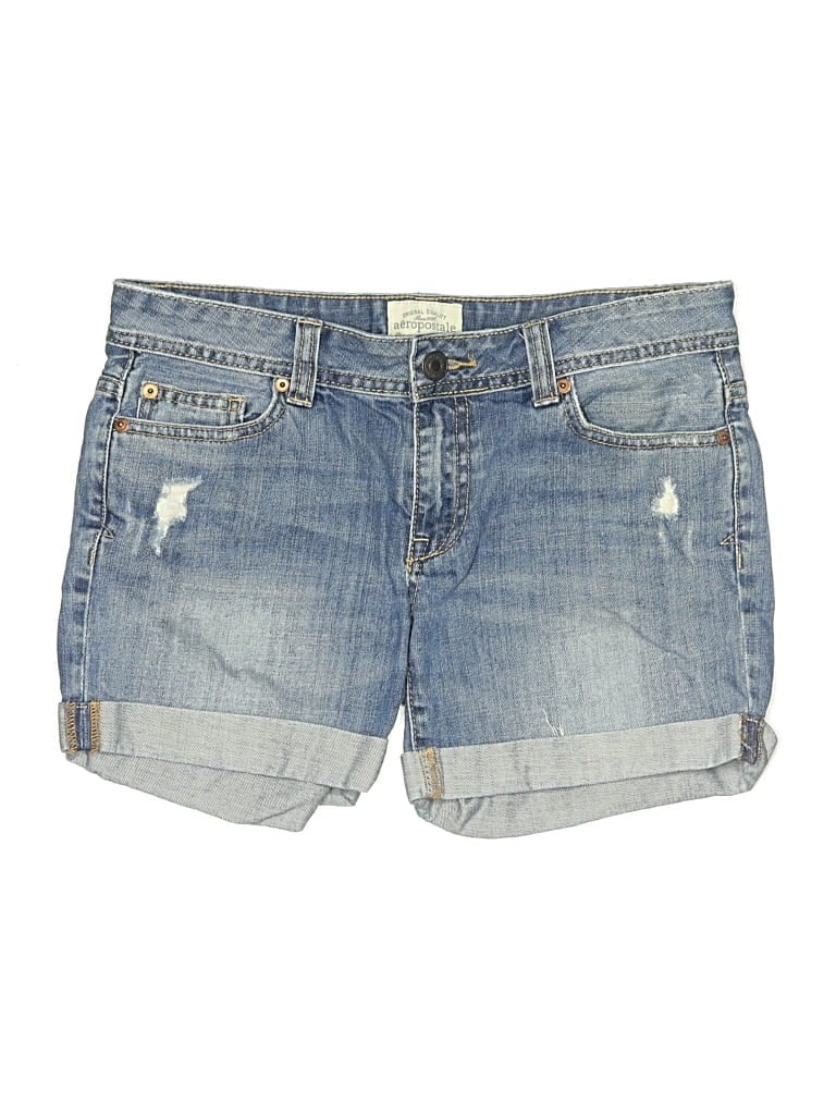 Pre-owned Aéropostale Denim Shorts In Blue