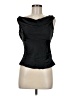 ECI Black Sleeveless Silk Top Size 6 - photo 1