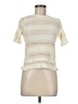 H&M Ivory Short Sleeve Top Size 6 - photo 1