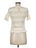 H&M Ivory Short Sleeve Top Size 6 - photo 2