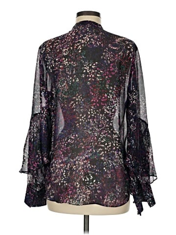 Etcetera Long Sleeve Silk Top (view 2)