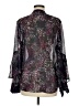 Etcetera 100% Silk Purple Long Sleeve Silk Top Size 8 - photo 2