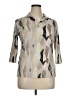 Leggiadro Tan 3/4 Sleeve Blouse Size 14 (5) - photo 1