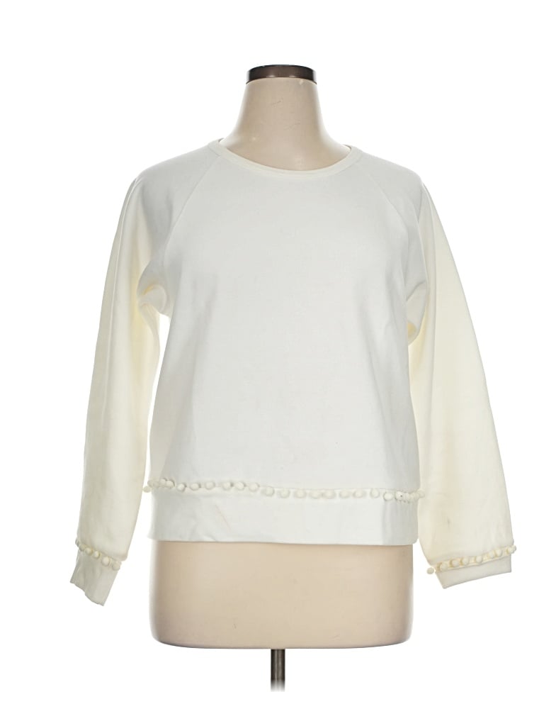 Pre-owned Jcrew Sweatshirt In Ivory
