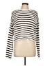 Aqua 100% Cotton Stripes Ivory Pullover Sweater Size L - photo 1