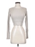 Klassy Network Silver Long Sleeve Turtleneck Size XS - photo 1