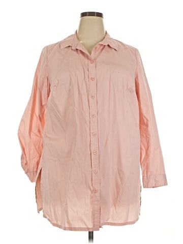 Assorted Brands 3/4 Sleeve Button-Down Shirt (view 1)