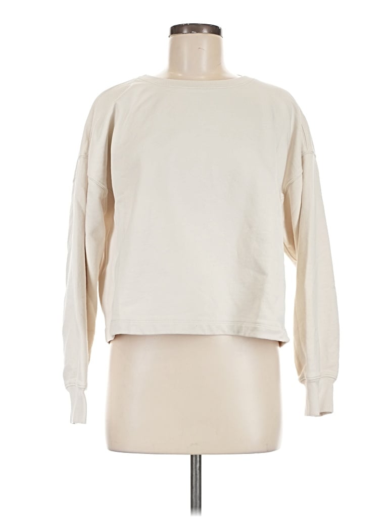 Pre-owned Jcrew Sweatshirt In Ivory