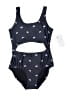 Old Navy Graphic Blue Black One Piece Swimsuit Size 10 - 12 - photo 1