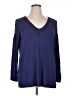89th & Madison Blue 3/4 Sleeve Top Size 1X - photo 1